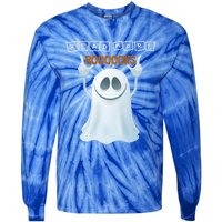 Cute Ghost Read More Boooooks Halloween Gift Tie-Dye Long Sleeve Shirt