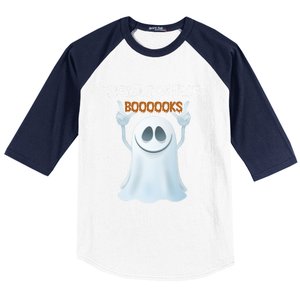 Cute Ghost Read More Boooooks Halloween Gift Baseball Sleeve Shirt