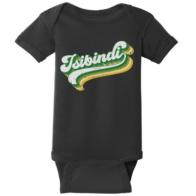 Colorful Groovy Retro Style School Spirit Wear Baby Bodysuit