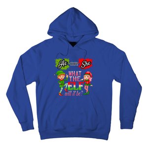 Christmas Gender Reveal He Or She What The Elf Will It Be Meaningful Gift Hoodie