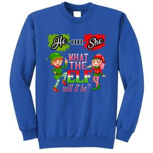 Christmas Gender Reveal He Or She What The Elf Will It Be Meaningful Gift Sweatshirt