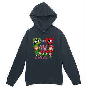 Christmas Gender Reveal He Or She What The Elf Will It Be Meaningful Gift Urban Pullover Hoodie