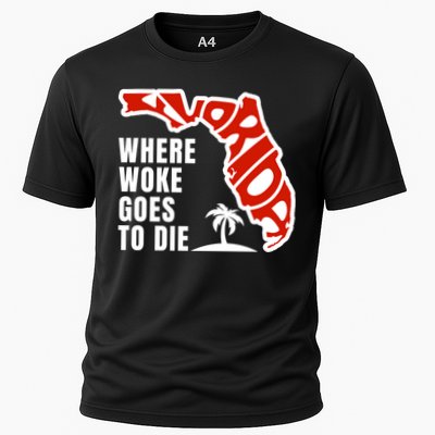 Conservative Governor Ron Desantis Quote:Florida Is Where Woke Goes To Die Performance Shirt