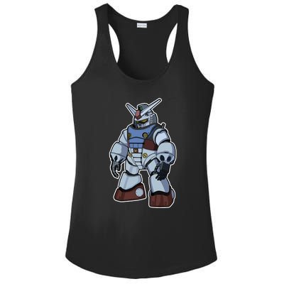 Cool Gundam Robot Ladies PosiCharge Competitor Racerback Tank