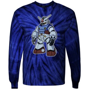 Cool Gundam Robot Tie-Dye Long Sleeve Shirt