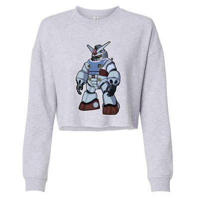 Cool Gundam Robot Cropped Pullover Crew