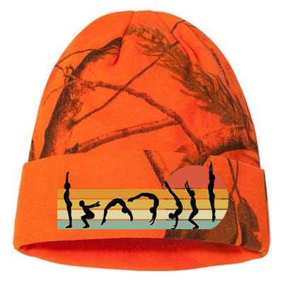 Cool Gymnasts Retro Sunset Girl Gymnastics Kati Licensed 12" Camo Beanie