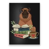 Capybara Glasses Reading Books Capybara Nerd Bookworm Poster