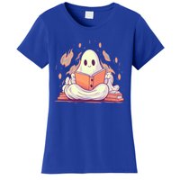 Cute Ghost Reading Books Meaningful Gift Women's T-Shirt