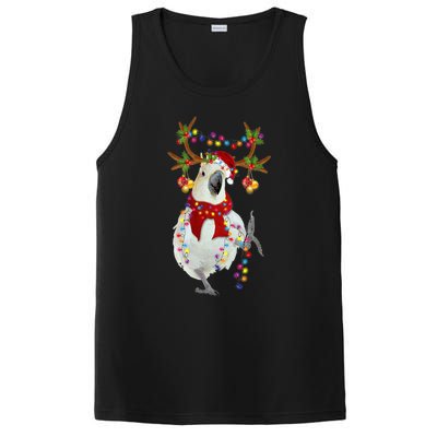 Cockatoo Gorgeous Reindeer Christmas Tree Light Xmas Cute Gift PosiCharge Competitor Tank