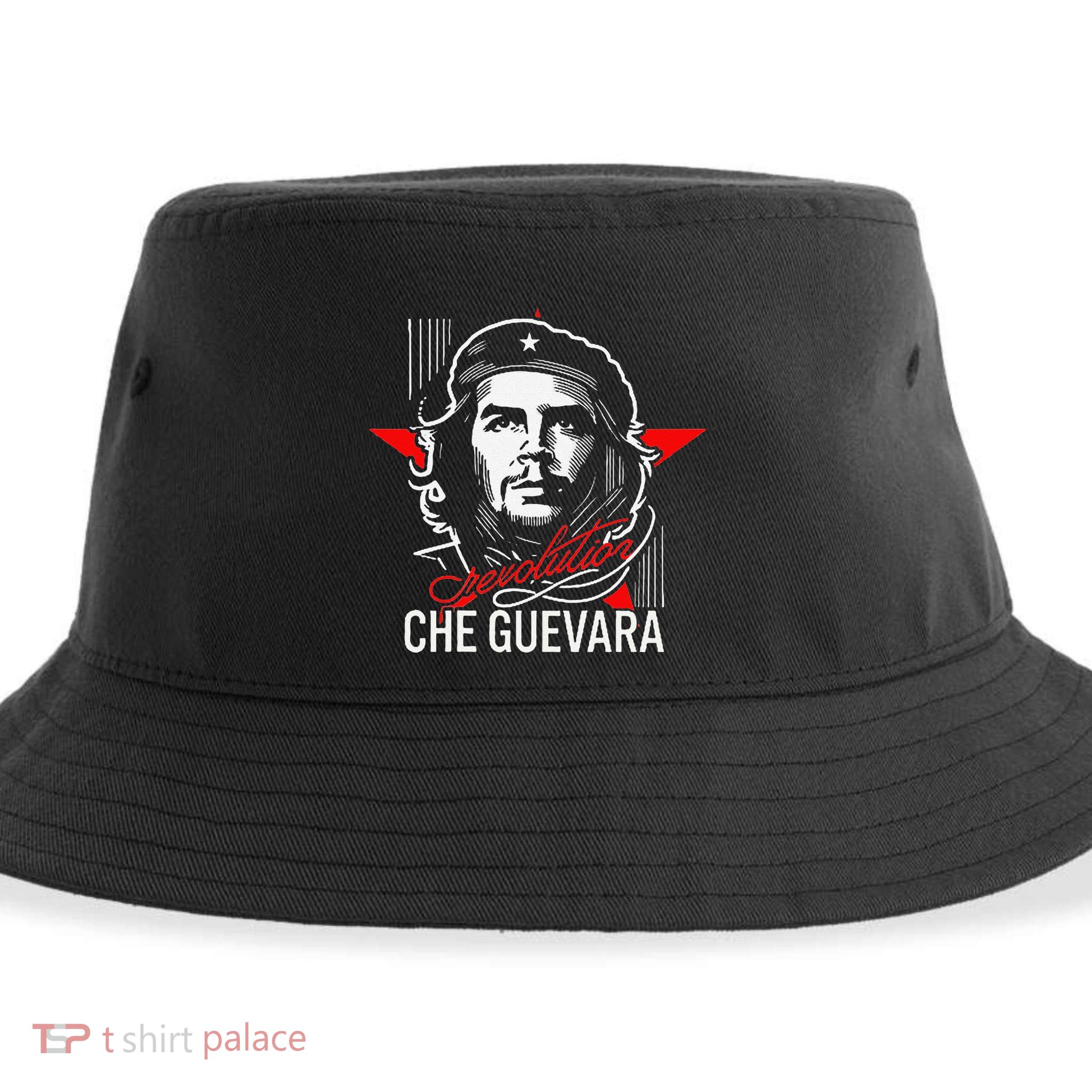 Che Guevara Rebel Signature Guerrilla Icon Revolution Sustainable Bucket Hat