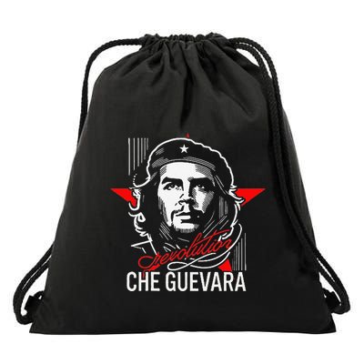 Che Guevara Rebel Signature Guerrilla Icon Revolution Drawstring Bag