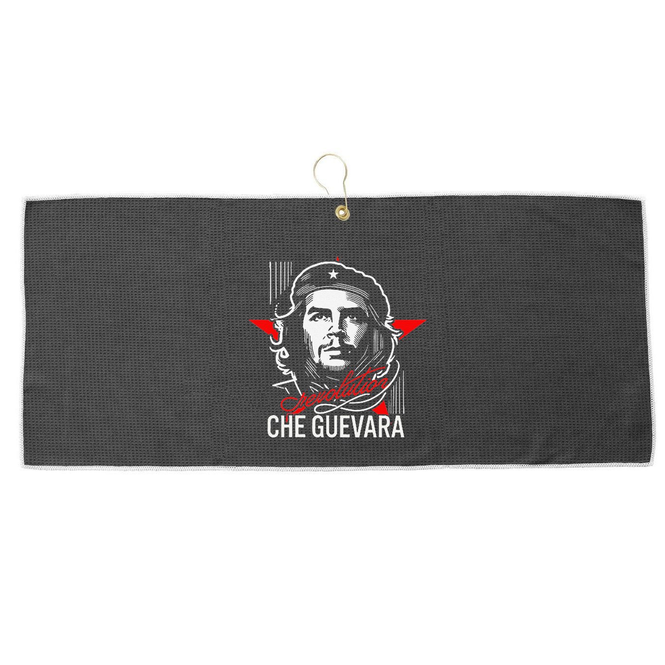 Che Guevara Rebel Signature Guerrilla Icon Revolution Large Microfiber Waffle Golf Towel