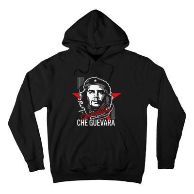 Che Guevara Rebel Signature Guerrilla Icon Revolution Tall Hoodie