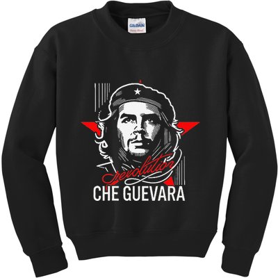 Che Guevara Rebel Signature Guerrilla Icon Revolution Kids Sweatshirt