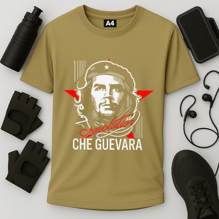 Che Guevara Rebel Signature Guerrilla Icon Revolution Cooling Performance Crew T-Shirt