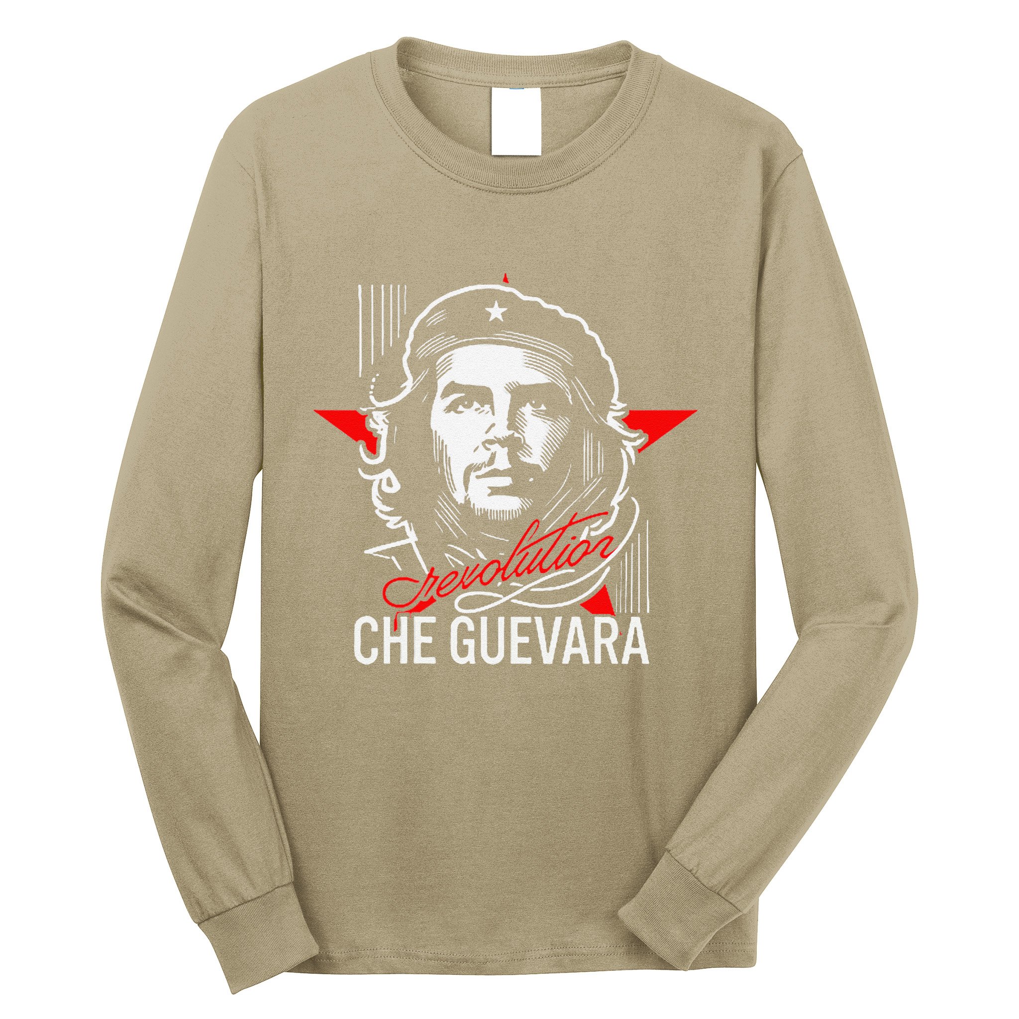 Che Guevara Rebel Signature Guerrilla Icon Revolution Long Sleeve Shirt