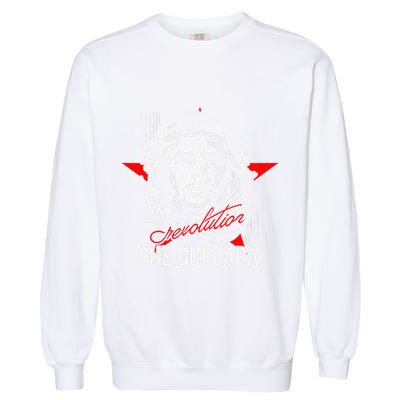 Che Guevara Rebel Signature Guerrilla Icon Revolution Garment-Dyed Sweatshirt