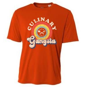 Culinary Gangster Retro Cooking Chef Funny Gift Cooling Performance Crew T-Shirt