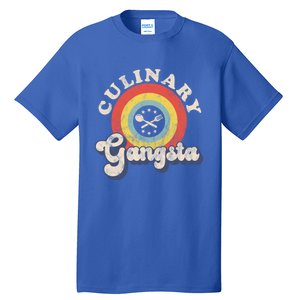 Culinary Gangster Retro Cooking Chef Funny Gift Tall T-Shirt