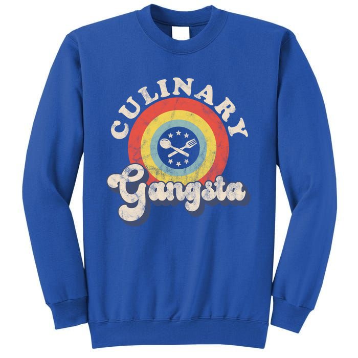 Culinary Gangster Retro Cooking Chef Funny Gift Tall Sweatshirt