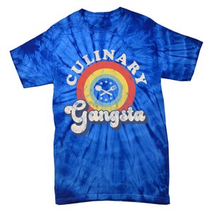 Culinary Gangster Retro Cooking Chef Funny Gift Tie-Dye T-Shirt