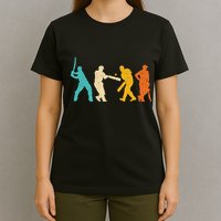 Cricket Gifts Retro Vintage Colors Cricket Players T-Shirt