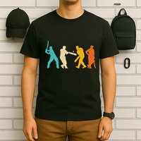 Cricket Gifts Retro Vintage Colors Cricket Players T-Shirt