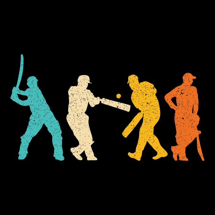 Cricket Gifts Retro Vintage Colors Cricket Players T-Shirt