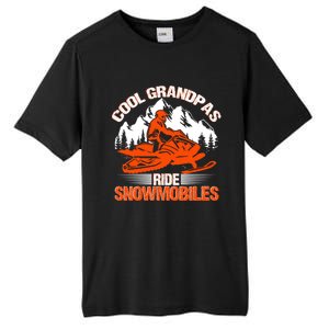 Cool Grandpas Ride Snowmobiles Funny Snowmobile Dad Grandpa Gift Tall Fusion ChromaSoft Performance T-Shirt