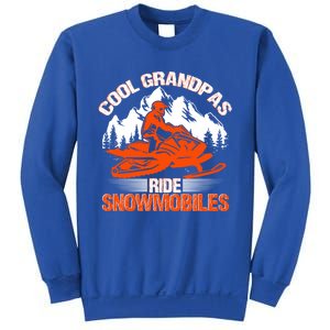 Cool Grandpas Ride Snowmobiles Funny Snowmobile Dad Grandpa Gift Sweatshirt