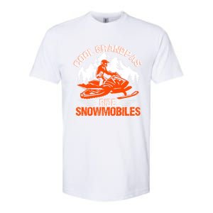 Cool Grandpas Ride Snowmobiles Funny Snowmobile Dad Grandpa Gift Softstyle CVC T-Shirt