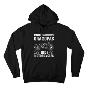 Cool Grandpas Ride MotorCycles Funny Grand Father Biker Hoodie