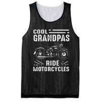 Cool Grandpas Ride MotorCycles Funny Grand Father Biker Mesh Reversible Basketball Jersey Tank