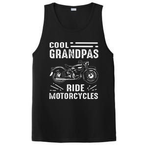 Cool Grandpas Ride MotorCycles Funny Grand Father Biker PosiCharge Competitor Tank