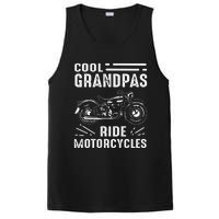 Cool Grandpas Ride MotorCycles Funny Grand Father Biker PosiCharge Competitor Tank