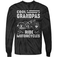 Cool Grandpas Ride MotorCycles Funny Grand Father Biker Tie-Dye Long Sleeve Shirt