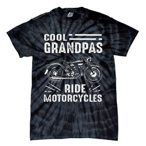 Cool Grandpas Ride MotorCycles Funny Grand Father Biker Tie-Dye T-Shirt