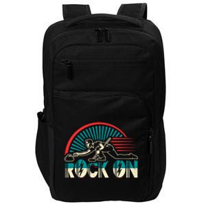 Curling Gift Rock On Winter Sports Bonspiel Impact Tech Backpack