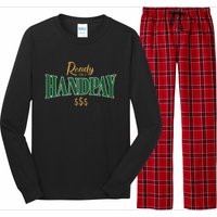 Casino Gambler Ready For A Handpay Slot Machine Player Long Sleeve Pajama Set