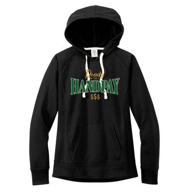 Casino Gambler Ready For A Handpay Slot Machine Player Women's Fleece Hoodie