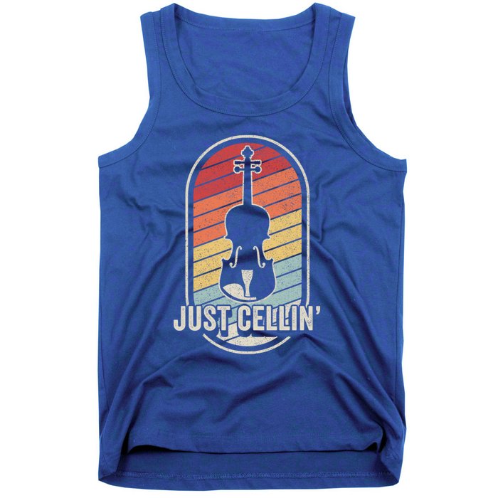 Cello Gift Retro Vintage Just Cellin Cello Lover Gift Tank Top