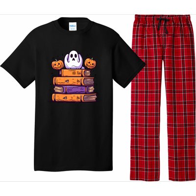 Cute Ghost Reading Books Halloween Librarian Book Pajama Set