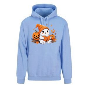 Cute Ghost Reading Books Funny Autumn Halloween Unisex Surf Hoodie