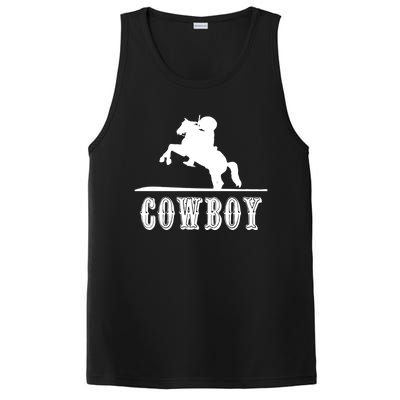 Cow Gift Rider Horse Western Rodeo Hoody PosiCharge Competitor Tank