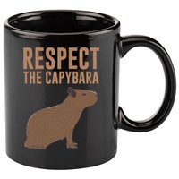 Capybara Gifts Respect The Capybara Cute Animal 11oz C Handle Ceramic Mug