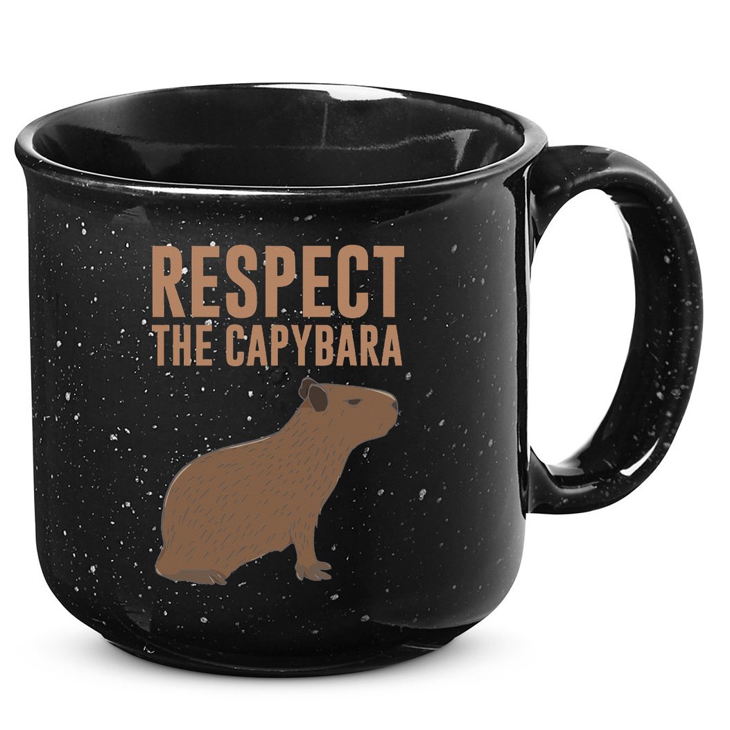 Capybara Gifts Respect The Capybara Cute Animal 15oz Campfire Ceramic Mug