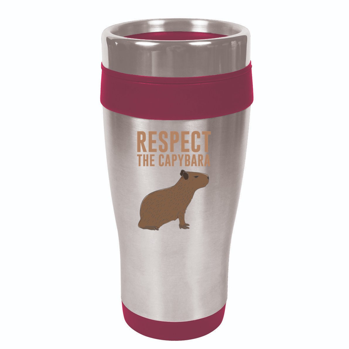 Capybara Gifts Respect The Capybara Cute Animal 16oz Travel Tumbler