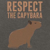 Capybara Gifts Respect The Capybara Cute Animal Cotton Canvas Backpack
