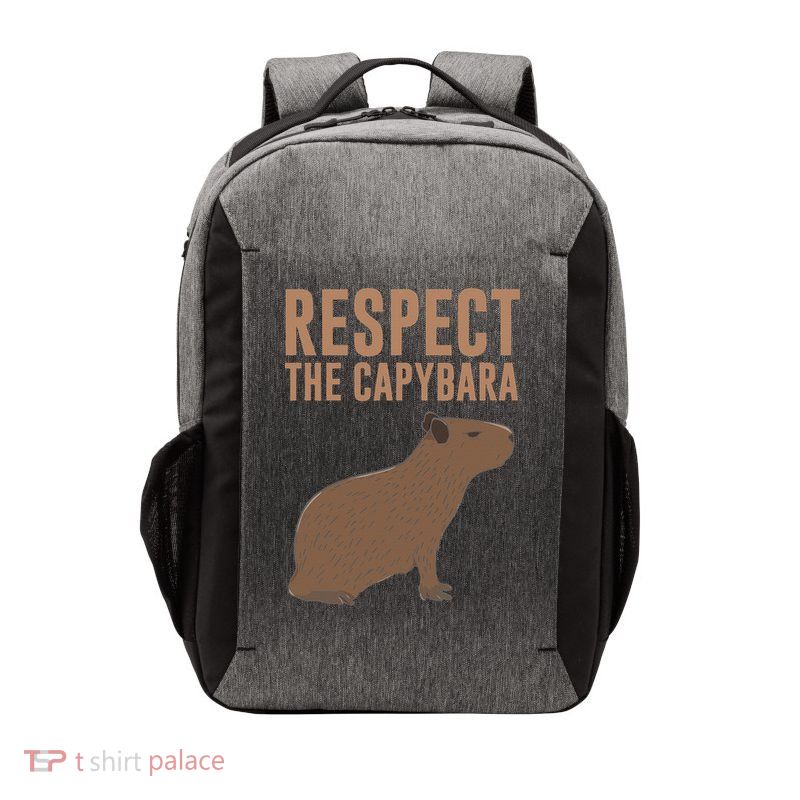 Capybara Gifts Respect The Capybara Cute Animal Vector Backpack